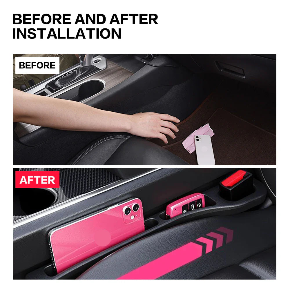 2PCS Tesla Model X S 3 Y 2021-2025 Car Seat Gap Fillers - Interior Decoration Box, Auto Accessories for Between Seats