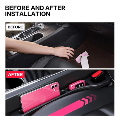 2PCS Tesla Model X S 3 Y 2021-2025 Car Seat Gap Fillers - Interior Decoration Box, Auto Accessories for Between Seats