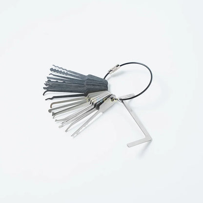 22-in-1 Universal Lock Key Set - Portable Master Keys for Locks and Locksmith Use