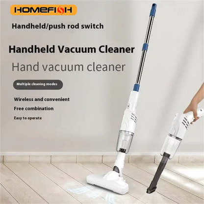 HOMEFISH Handheld Vacuum Cleaner - Portable Cordless Strong Suction Multi-Function Home & Car Cleaning Vacuum