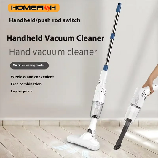 HOMEFISH Handheld Vacuum Cleaner - Portable Cordless Strong Suction Multi-Function Home & Car Cleaning Vacuum