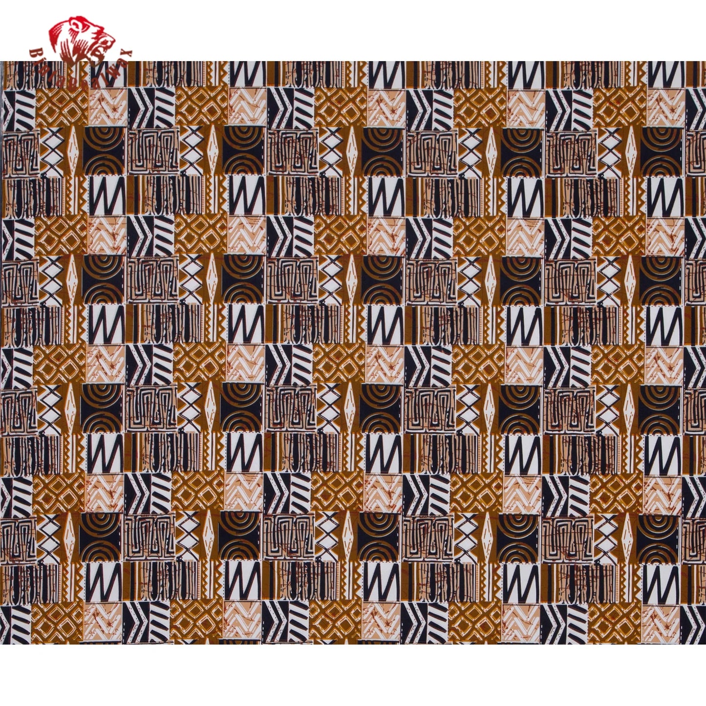 African Ankara Kente Wax Fabric - 3/6 Yard 100% Polyester Party Dress Print FP6640