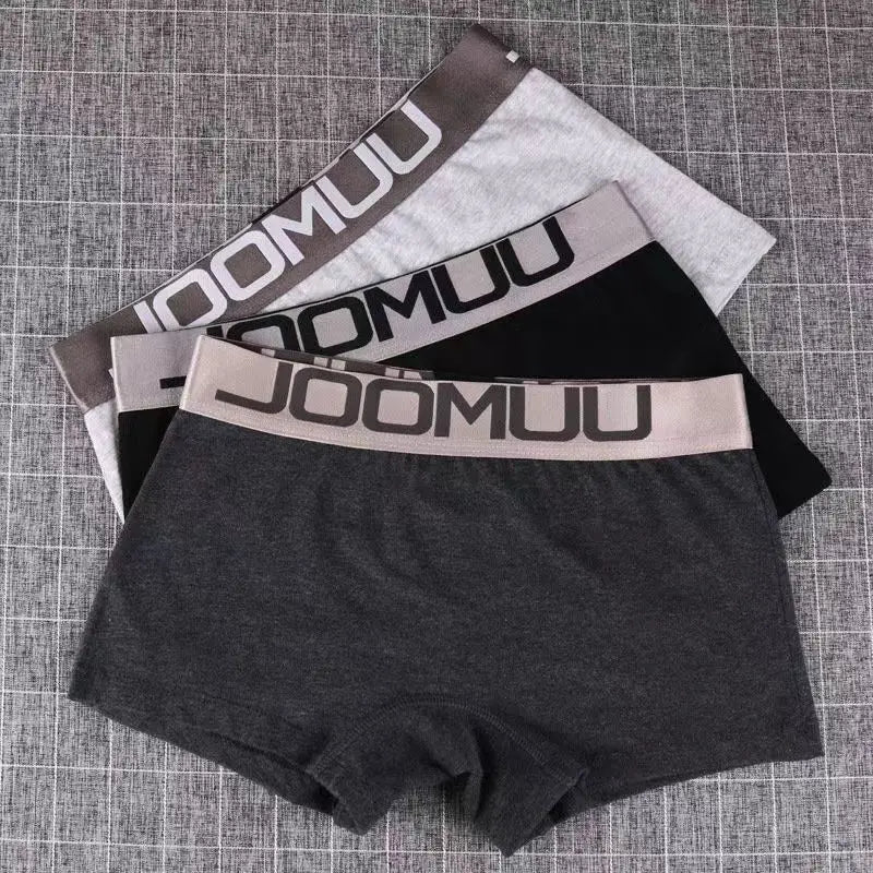 3PCS Women’s Cotton Boxer Briefs - Breathable Solid Color Letter Waistband Boyshort Underwear for Sports & Everyday Comfort