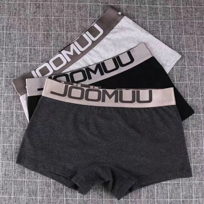 3PCS Women’s Cotton Boxer Briefs - Breathable Solid Color Letter Waistband Boyshort Underwear for Sports & Everyday Comfort