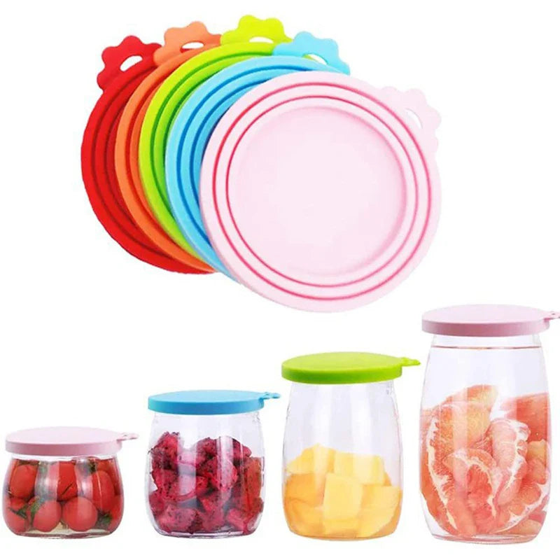 Reusable Silicone Food Can Lid – Sealed Storage Top Cap for Puppy, Dog & Cat Feeders