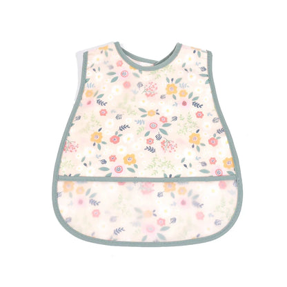 Adjustable Baby Bibs - Waterproof EVA Cotton Cartoon Feeding Bibs with Burp Cloth for Boys & Girls