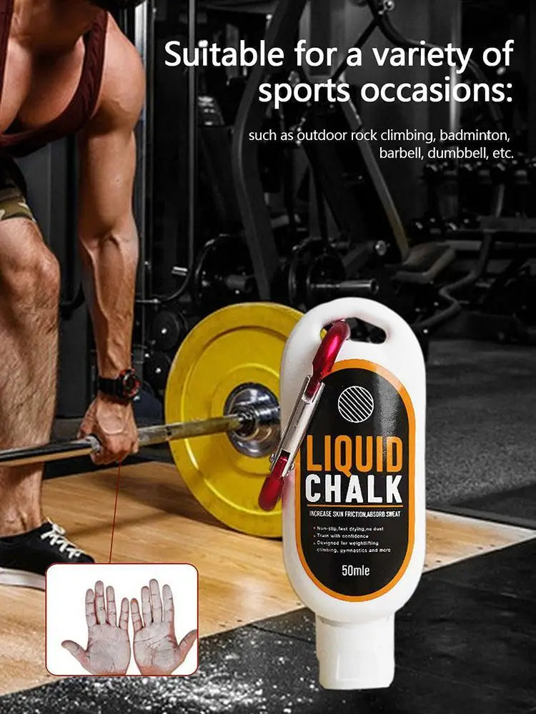 Sports Liquid Magnesium Powder – 30/50/100ml Anti-Slip Grip Cream for Fitness, Weightlifting, Pole Dancing & Rock Climbing
