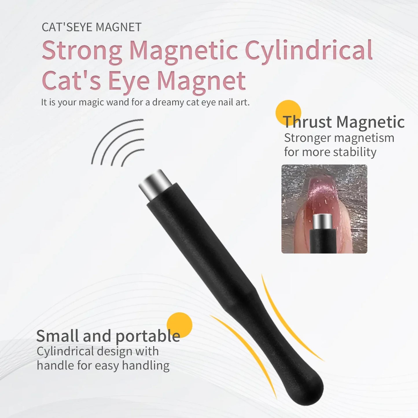 Cat Eye Nail Magnet Stick Set – Multi-Function Magnetic Tools for Cat Eye Gel Polish Nail Art