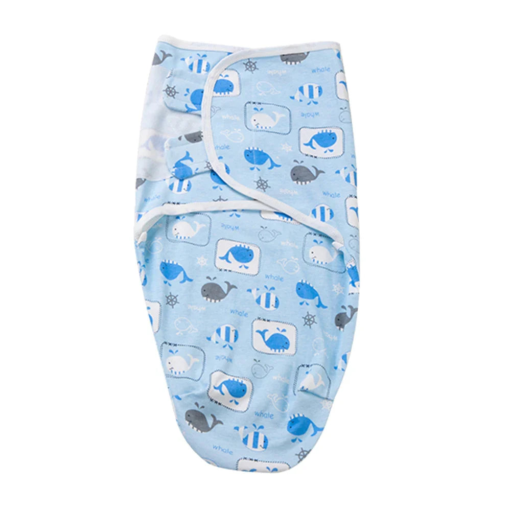 100% Cotton Newborn Swaddle Sleep Sack – Thick Infant Baby Wrap Cocoon Diaper Bag (INSULAR Summer)