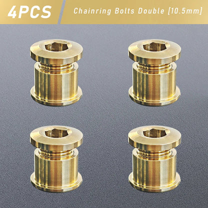 Titanium Alloy Chainring Bolts 4–5PCS MTB Road Bike Crank Screws Single & Double Chainring Hardware 6.5–10.5mm
