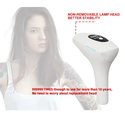 Body Bikini IPL Hair Removal Device – 999,999 Flashes, Permanent Painless Laser Epilator for Women, Home Use