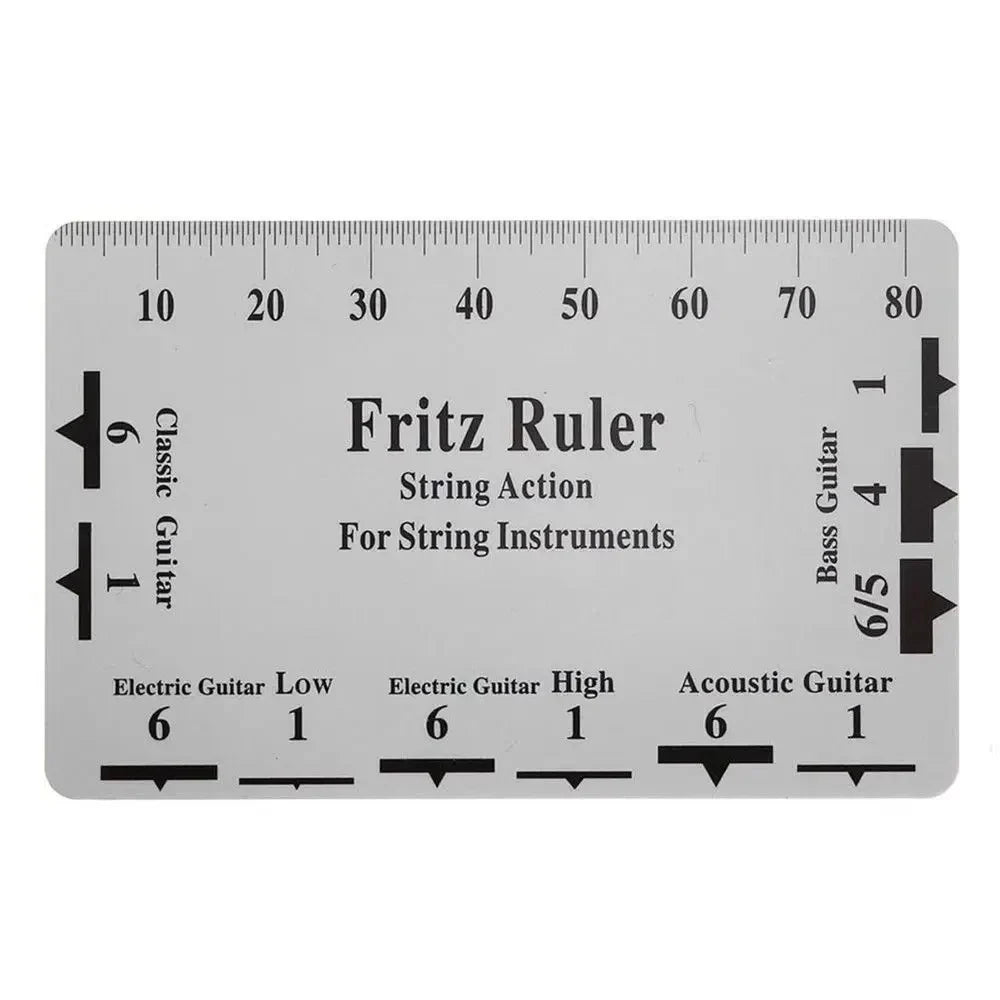 Miwayer Guitar Neck Notched Straight Edge — Luthier Tool with String Action Ruler Gauge for Gibson & Fender Electric Guitars