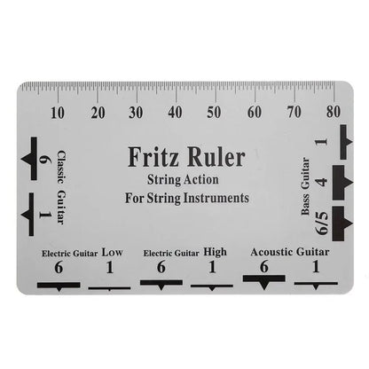 Miwayer Guitar Neck Notched Straight Edge — Luthier Tool with String Action Ruler Gauge for Gibson & Fender Electric Guitars