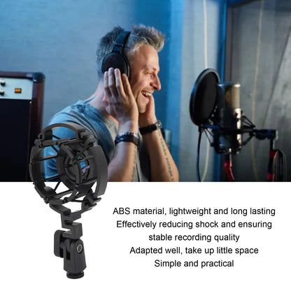 Microphone Shock Mount Holder - Plastic Boom Arm Bracket Stand for AKG C2000, C3000, C4000, C214, C314 & C414 Mics
