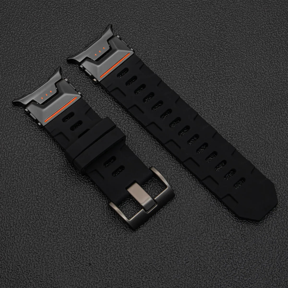 Soft Silicone Loop Strap for Samsung Galaxy Watch Ultra 47mm – Luxury Sports Band with Curved End for Men