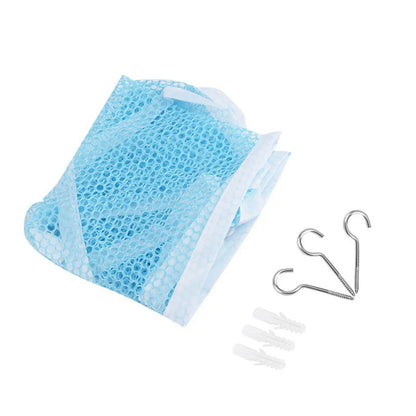 Triangle Plush Toy Storage Hammock — Large Mesh Net Organizer for Kids’ Stuffed Toys and Room Storage