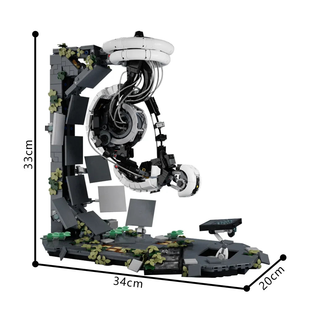 MOC Portal 2 GLaDOS Robot Building Blocks — Aperture Lab DIY Brick Toy Gift