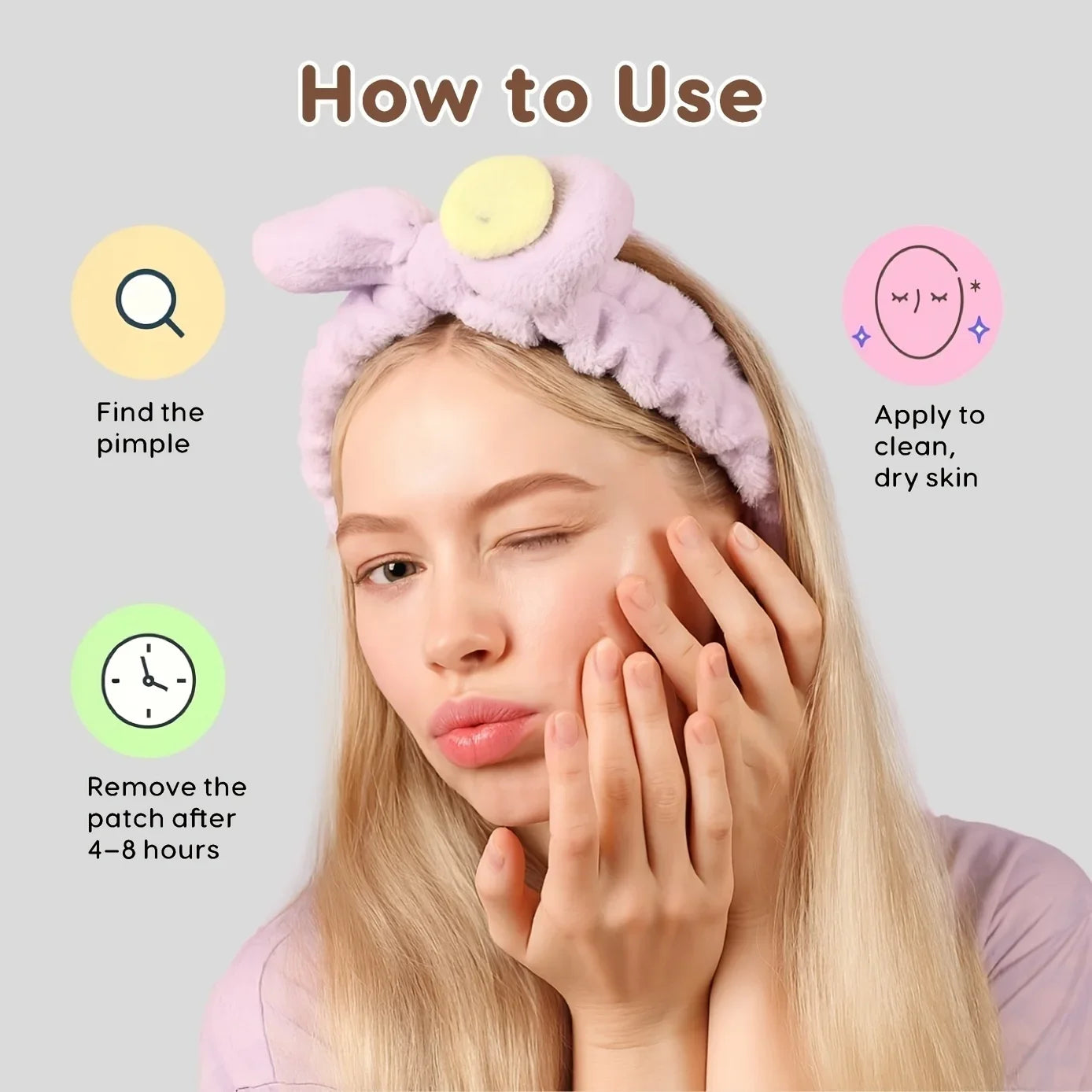 Sanrio Hello Kitty Acne Patch Set - Hydrocolloid Invisible Pimple Cover Facial Decoration Stickers