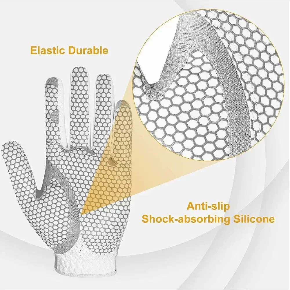 Premium Men’s Golf Glove – Left Hand, Breathable, Non-Slip, Shock Absorbing, Perfect for Gifting