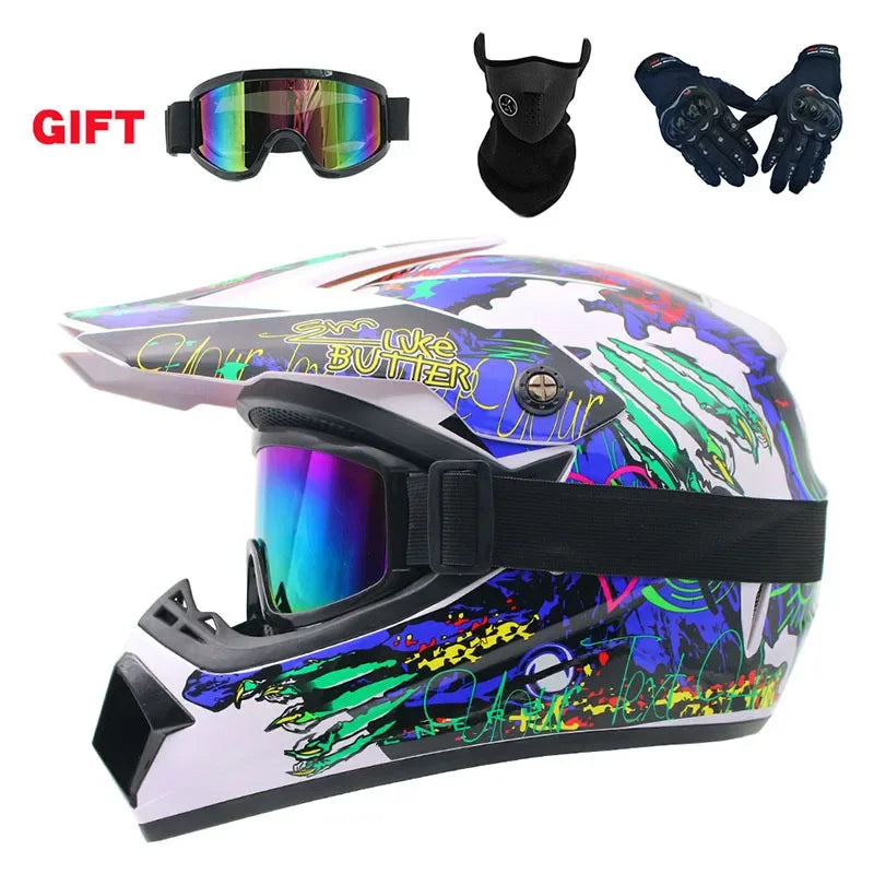 Full Face Off-Road Motorcycle Helmet – Downhill AM DH Cross Motocross Capacete Casco   2/2