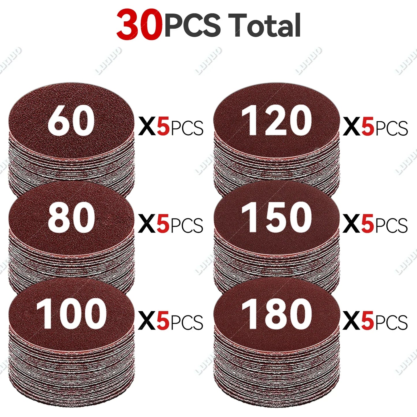 3–7 Inch Sandpaper & Polishing Sponge Set 100–5000 Grit – Car Headlight Restoration Buffing Discs for Waxing, Sanding & Polishing