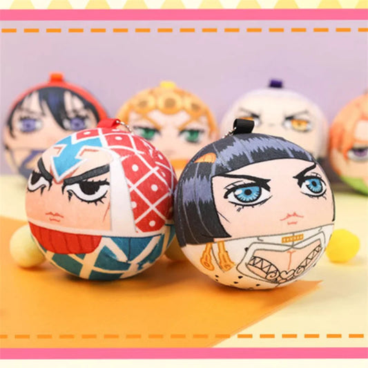 Anime Bruno Buccellati & Leone Abbacchio Cosplay Keychain Badge Plush Pendant – Cartoon Costume Accessory Prop