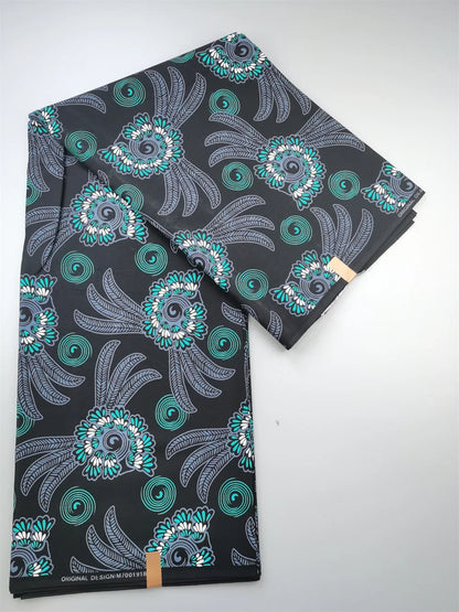 Guaranteed Veritable African Real Wax Fabric - 100% Cotton High Quality Ankara Pagne 6 Yards Nigerian Women’s Style Dress Material