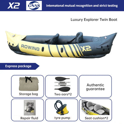INTEX 68307 Inflatable Boat – Single/Double Drifting Raft for Kayak, Outdoor Fishing & Water Sports