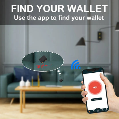 Smart Tracker Wallet for Men - GPS Finder Slim Wallet Gift for Dad, Birthday & Christmas 2025