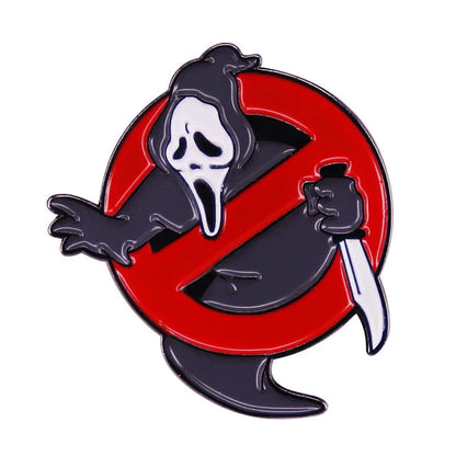 Classic Horror Skull Lapel Pin - Metal Dark Skull Brooch for Denim Jackets, Backpacks & Hat Decoration Gift