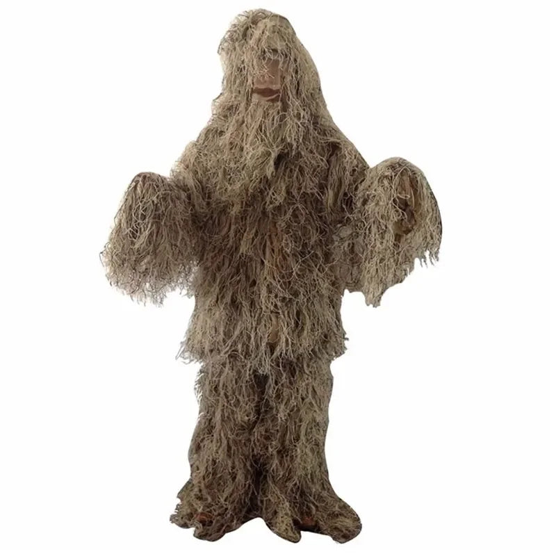 3D Camouflage Ghillie Hunting Suit | 5-Piece Withered Grass Camouflage Set