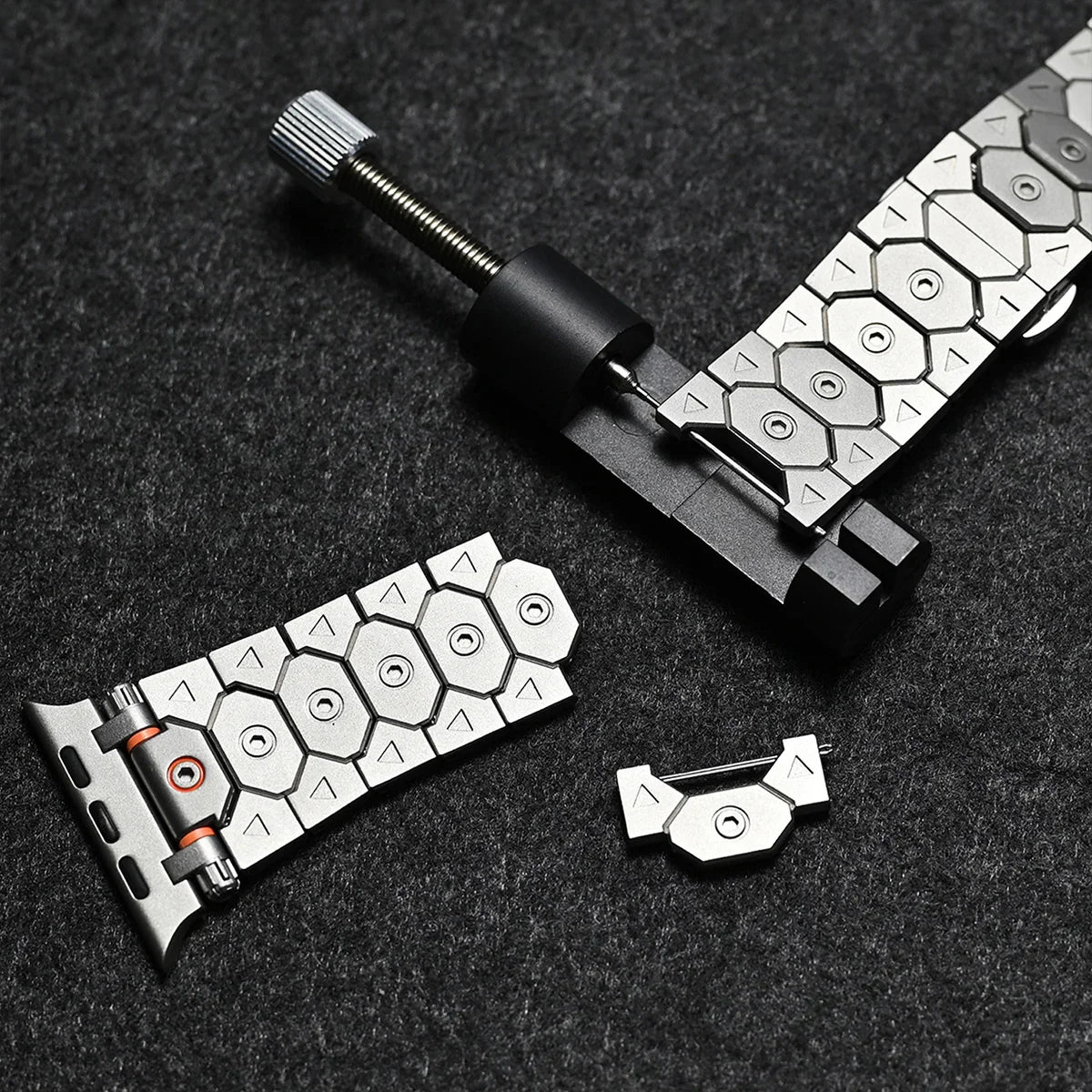 Luxury Titanium Metal Strap for Apple Watch — Stainless Steel Bracelet for Series 5-10 Ultra 2 (42mm-49mm)