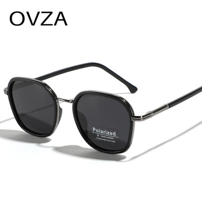 OVZA TR90 Polarized Sunglasses – Fashion Square Frame Driving Glasses for Men & Women S2074