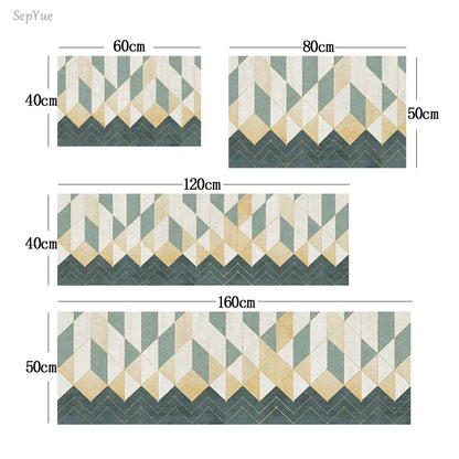 Absorbent Non-Slip Kitchen Mat – Printed Area Rug for Hallway, Living Room, Bedroom & Entrance
