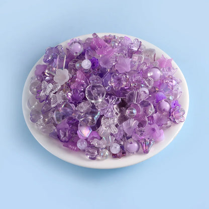 Candy Color Acrylic Beads - Mixed Style DIY Beads for Handmade Bracelets, Phone Chains & Jewelry Making