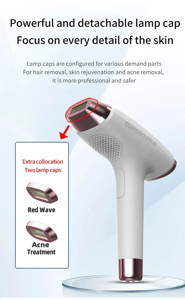 Body Bikini IPL Hair Removal Device – 999,999 Flashes, Permanent Painless Laser Epilator for Women, Home Use