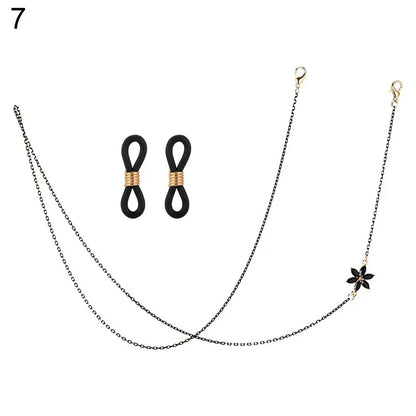 Women Pearl Star Eyeglass Chain - Fashion Beaded Sunglasses Holder Neck Strap For Reading Glasses