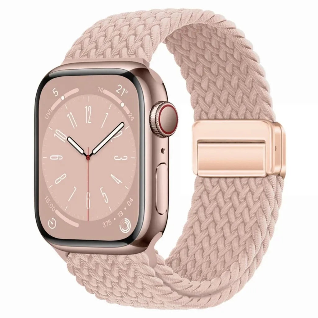 Nylon Braided Apple Watch Band - Durable Replacement Strap for Series 10/9/8/7/6/5/3 SE Ultra 49mm to 38mm