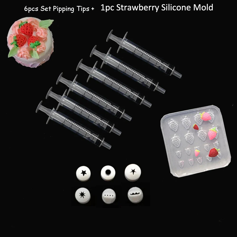 21pcs / 13pcs Mini Nozzle Tips Set - Pottery Clay & DIY Mini Dessert Cake Piping Tools