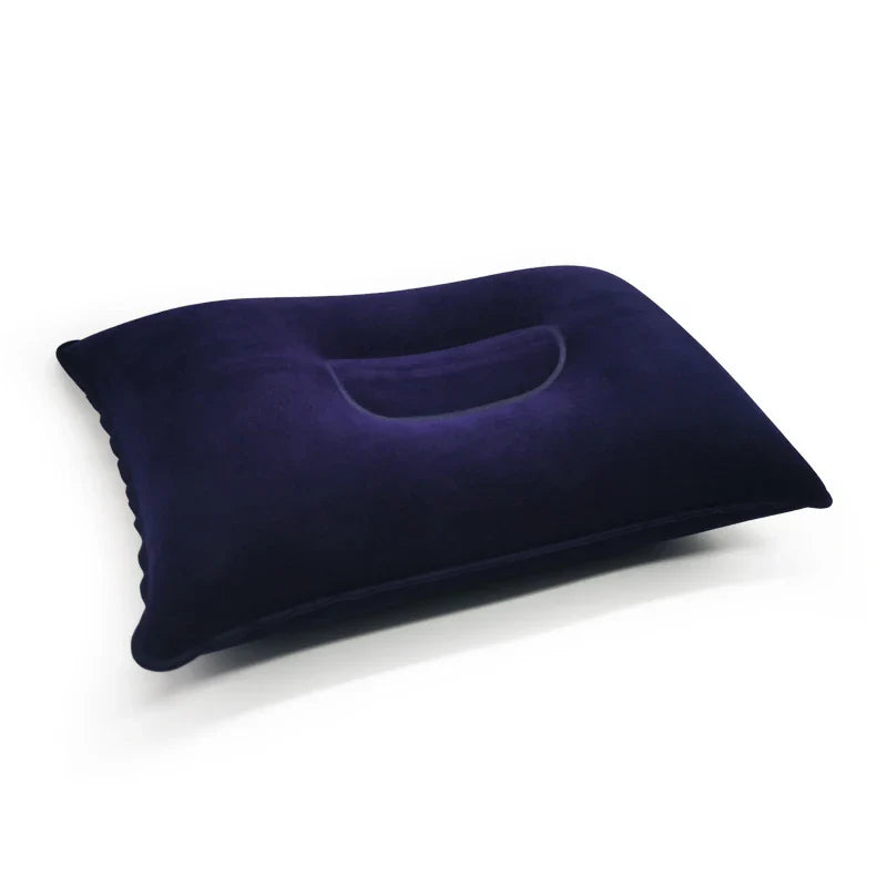 Inflatable Air Pillow Bed – PVC Nylon Camping & Travel Pillow for Neck and Back Support