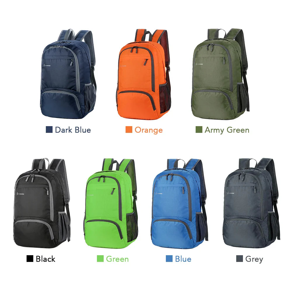 Lightweight Foldable Waterproof Backpack – Packable Outdoor Travel, Hiking, Cycling & Camping Daypack for Men and Women