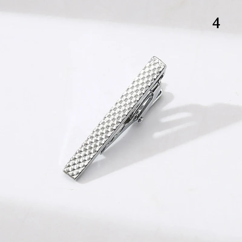 Men’s Fashion Tie Clip Pin - Metal Necktie Bar for Business, Wedding & Party Suit Accessories Gift