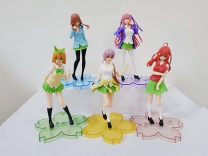 18cm Quintessential Quintuplets Anime Figure – Nakano Ichika Nino Itsuki PVC School Uniform Doll Toy