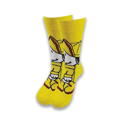 Cartoon Animation Fashion Socks for Men & Women – Autumn Winter Street Style Trendy Casual Combed Cotton Socks