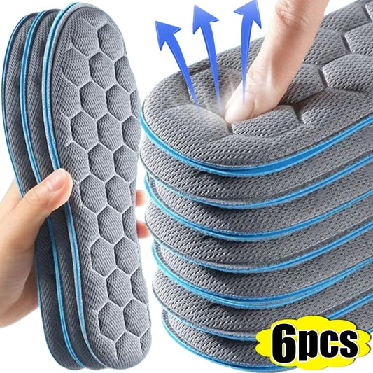 Unisex 5D Massage Insoles – Super Soft Sports Shoe Inserts for Feet, Arch Support, Orthopedic Running & Baskets Sole