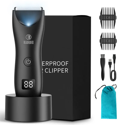 Professional Groin & Body Hair Trimmer – Rechargeable Ceramic Ball Shaver for Men, Body Grooming & Bikini Epilator