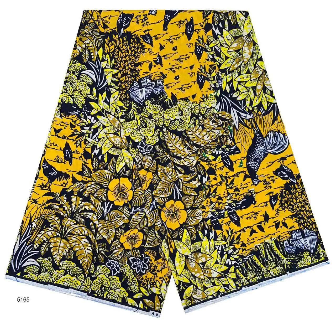 High Quality African Wax Print Fabric - 100% Cotton Soft Ankara Real Wax Fashion Material
