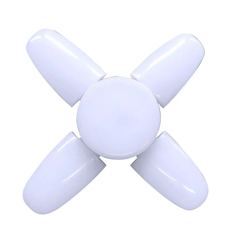 E27 Foldable LED Fan Bulb - 40 LED 110V/220V High Brightness Ceiling Light for Home Garage Warehouse