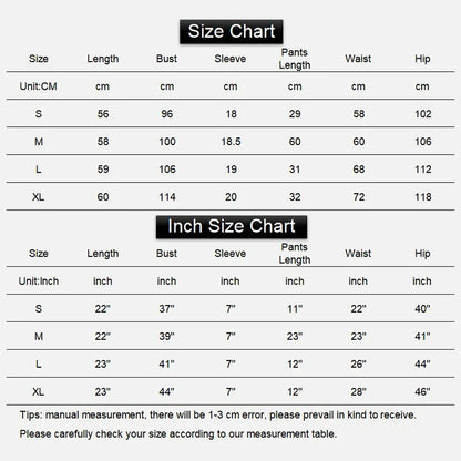 Women's 2-Piece Pajamas Set – Short Sleeve Cartoon Print Top and Pants Sleepwear Loungewear