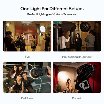 Zhiyun CINEPEER CX100 100W COB LED Video Light - Bi-Color Handheld Photography Fill Light